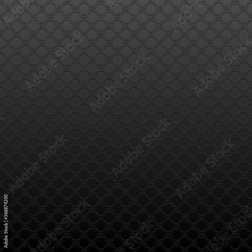 Bas-relief illustration with repetitive geometric shapes covering the background. Black and white design for pattern, web, wallpaper, digital graphics and artistic decorations.