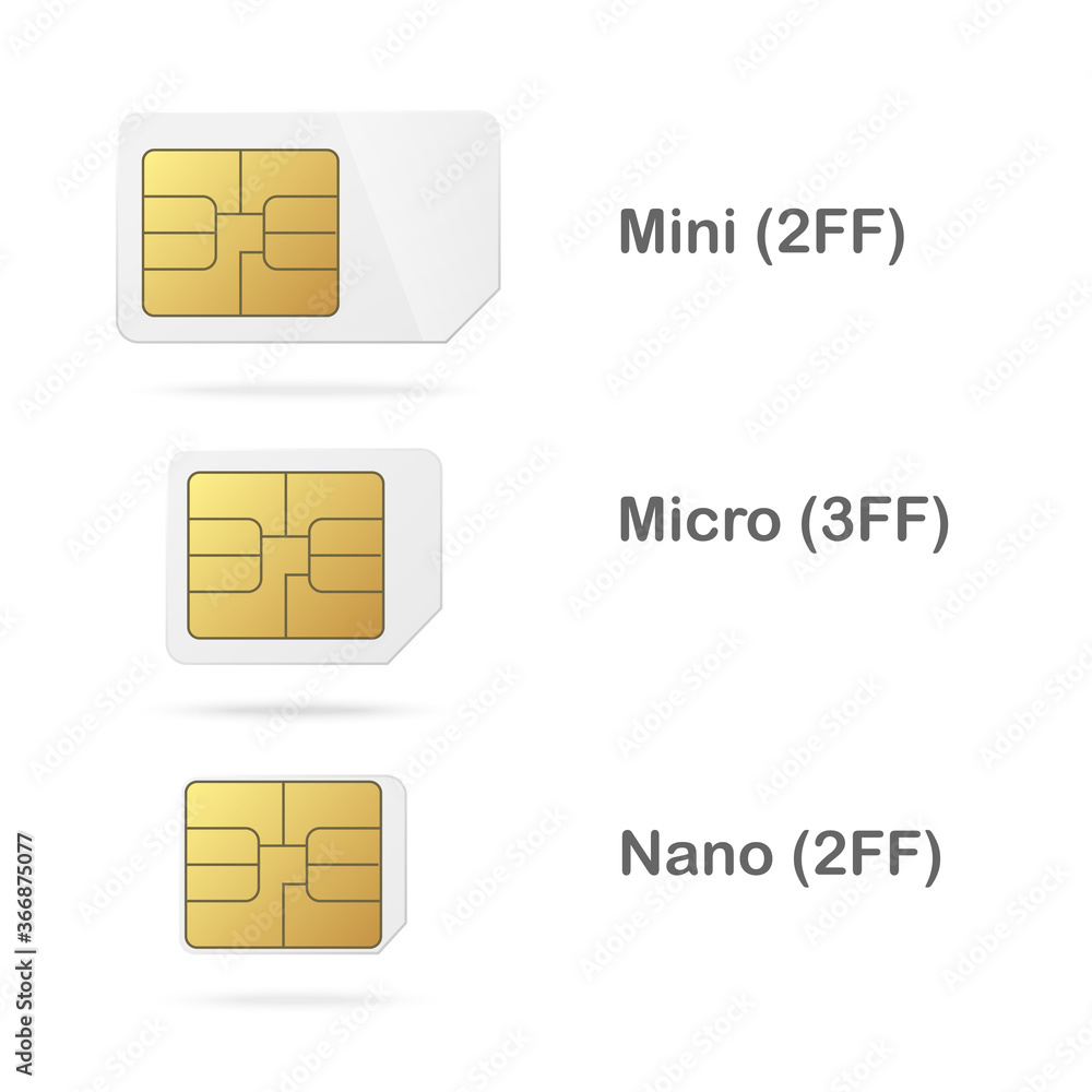 Phone microchip and cards templates set, realistic vector illustration isolated. Phone microchip and cards templates set, realistic vector illustration isolated.
