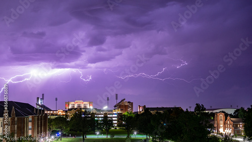 Lightning over Norman, Oklahoma