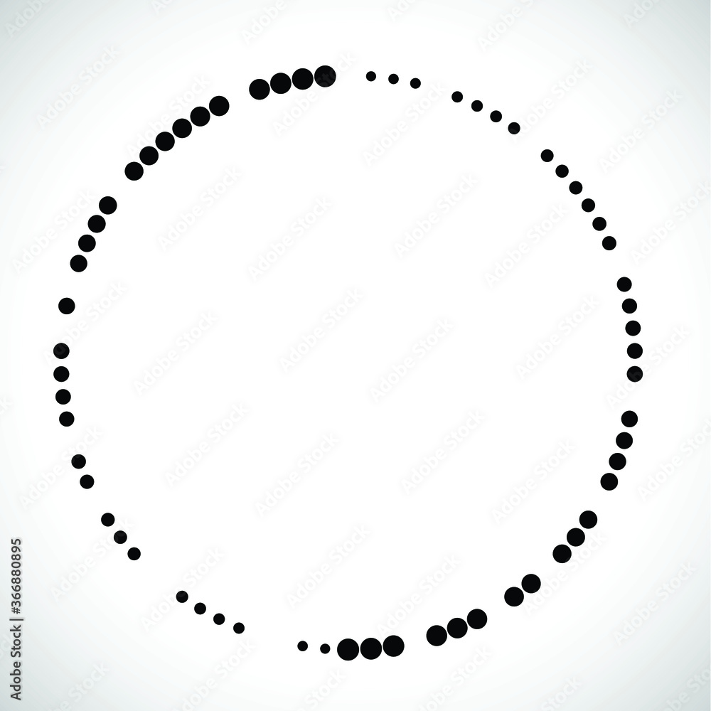 Halftone dots in circle form. round logo . vector dotted frame . design element Halftone dots in circle form. round logo . vector dotted frame . design element