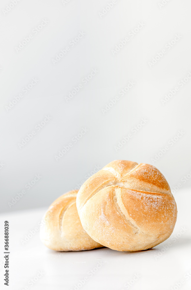fresh baked buns (rolls)