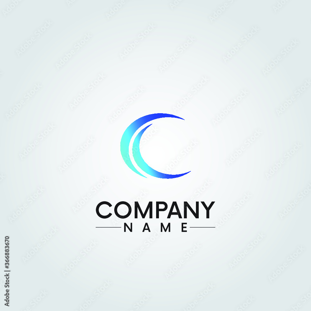 LETTER C Abstract logo design LETTER C Abstract logo design