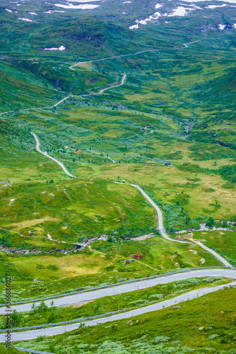 Mountains landscape. Norwegian route Sognefjellet © Voyagerix