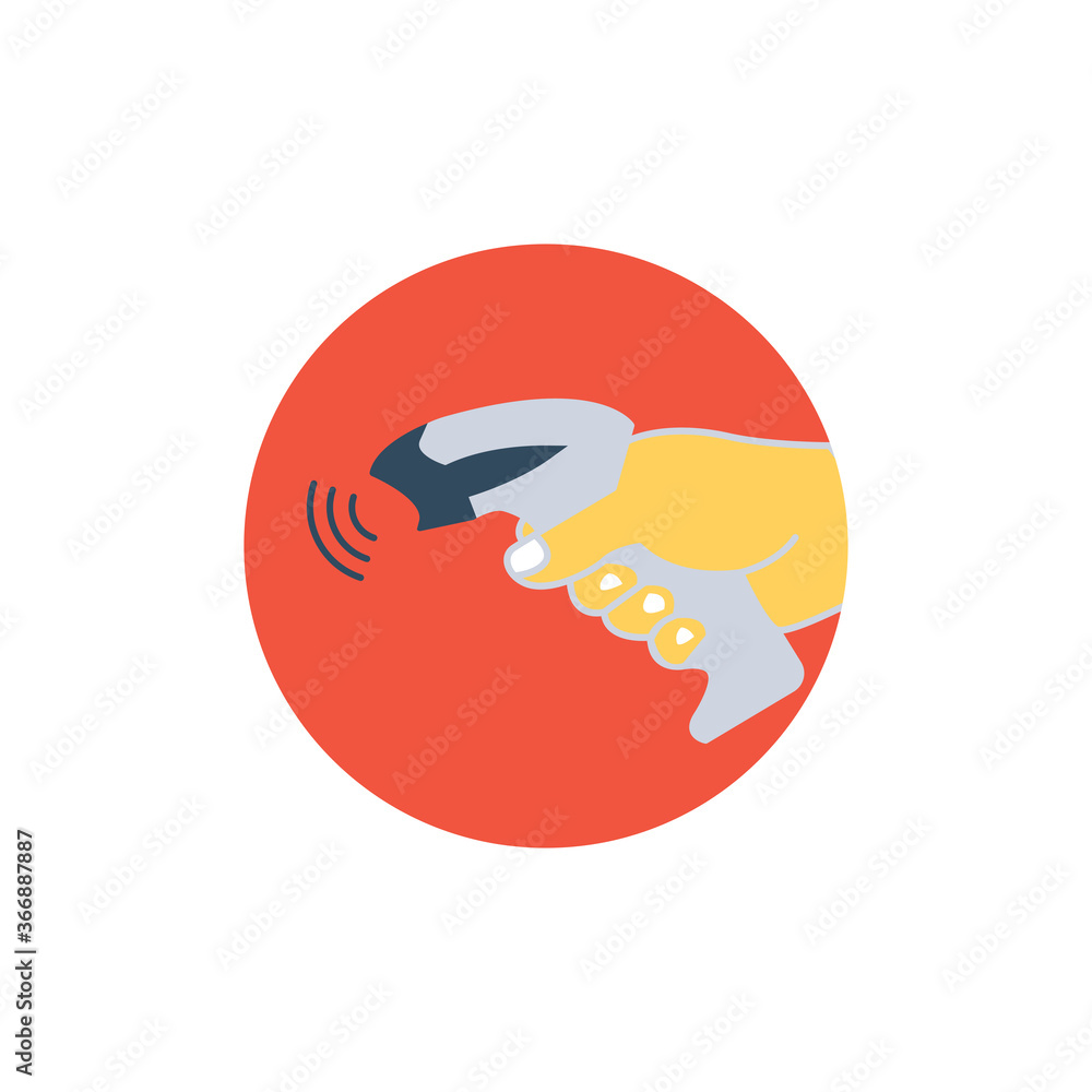 Barcode icons, barcode scanner icons in a trendy flat design Barcode icons, barcode scanner icons in a trendy flat design
