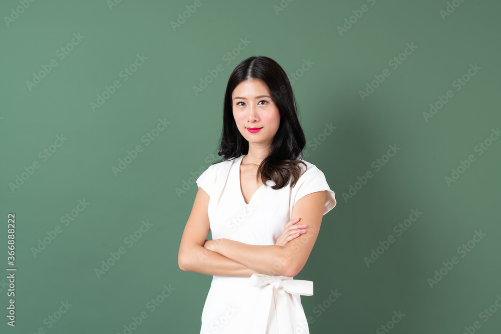Young asian business woman with happy face Young asian business woman with happy face