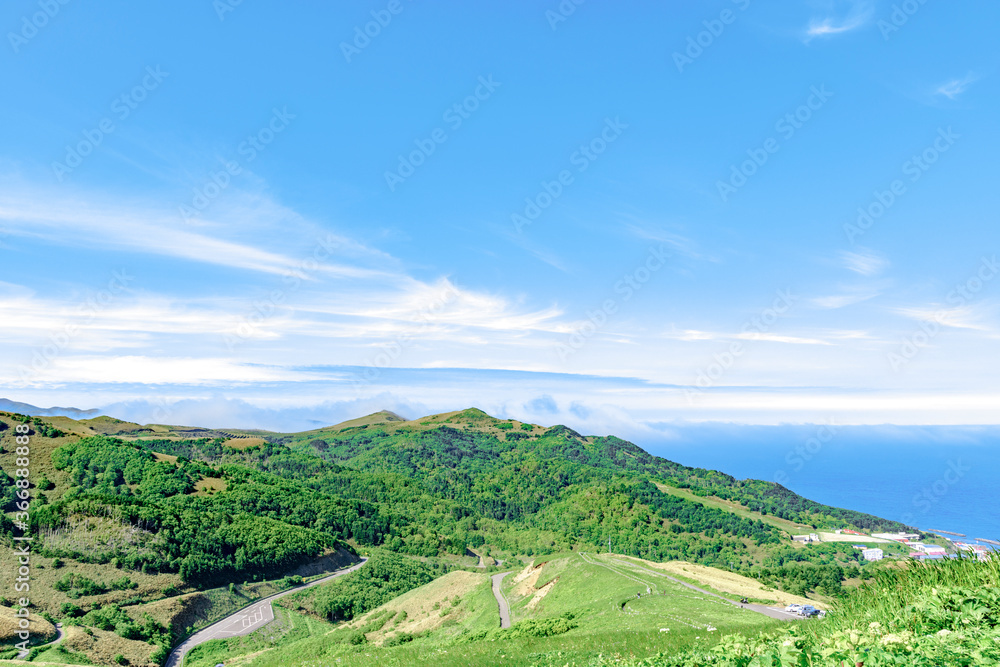 北海道　礼文島・桃岩展望台コースからの眺望