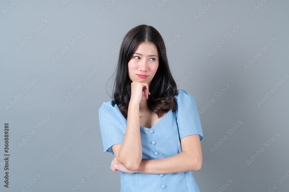 Young asian woman with sulk face Young asian woman with sulk face
