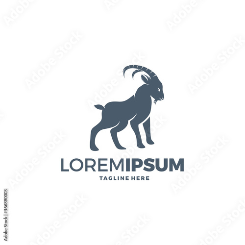 goat logo icon design vector template