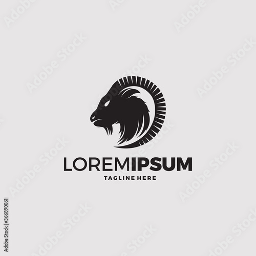 goat logo icon design vector template