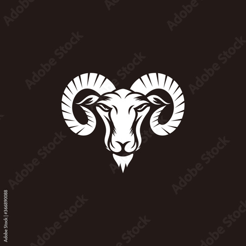 goat logo icon design vector template