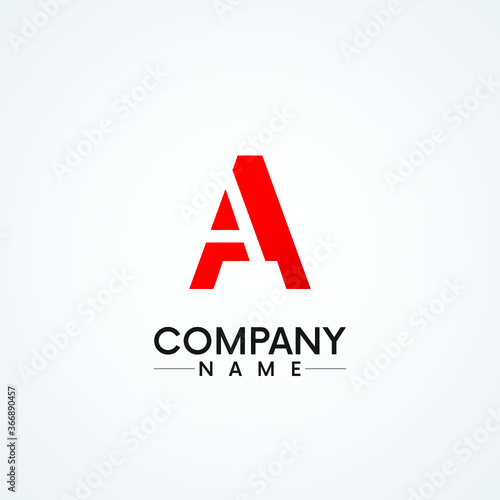 letter A, aa company logo design