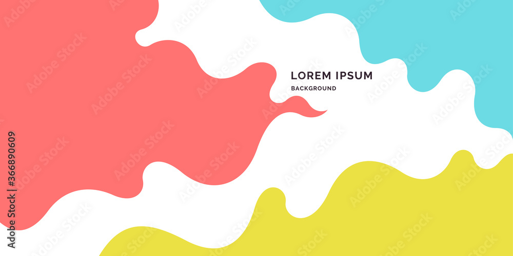 Abstract background with dynamic linear waves. Vector illustration