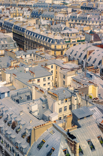 Paris apartments aerial view