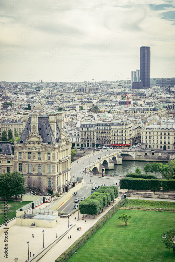 Paris city view from La Grande Roue Paris city view from La Grande Roue