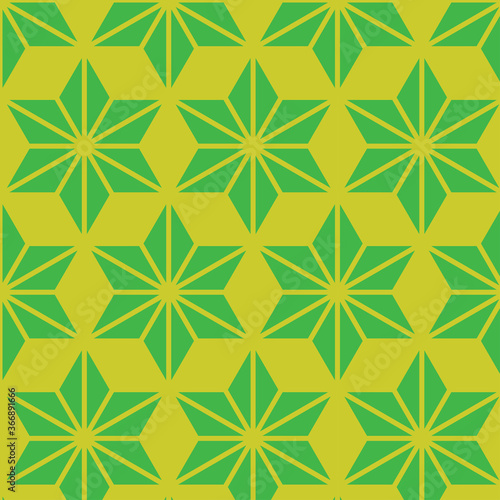 seamless abstract geomatric indian hexagonal floral pattern. beautiful illustration.