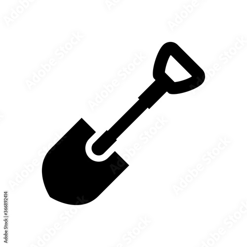 shovel icon vector design trendy