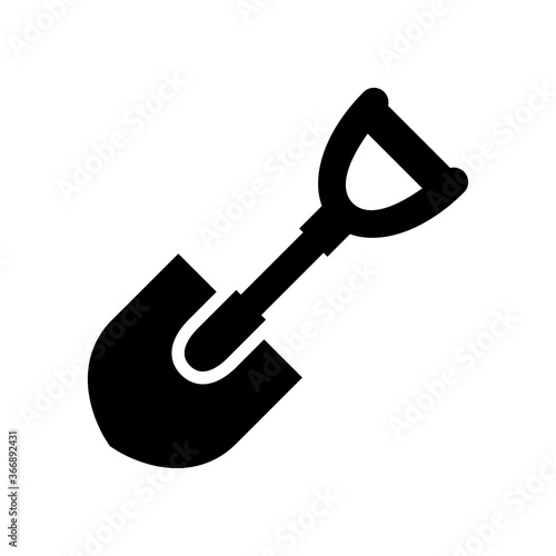 shovel icon vector design trendy