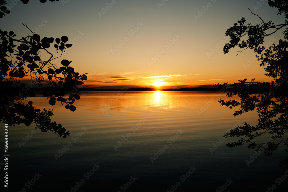 Sunset in Finland, Pulkkilanharju. 