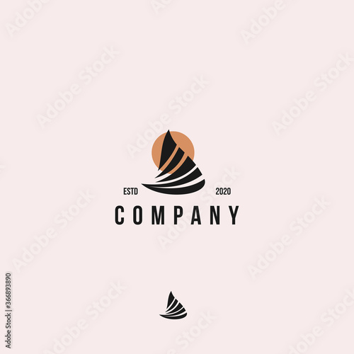 Boat logo vector