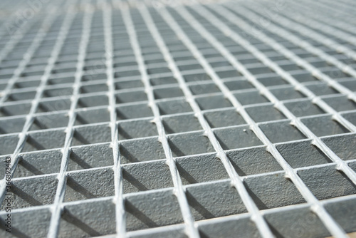 Gray metal grating