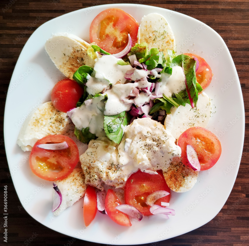 Vegetarischer, gemischter Salat ohne Kohlenhydrate Vegetarischer, gemischter Salat ohne Kohlenhydrate