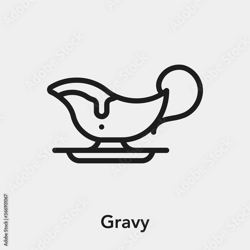 gravy icon vector sign symbol