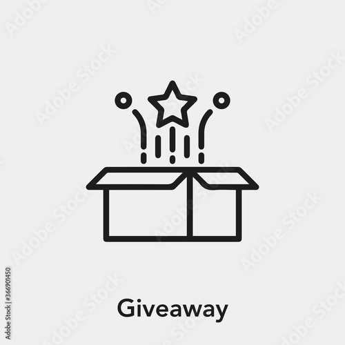 giveaway icon vector sign symbol