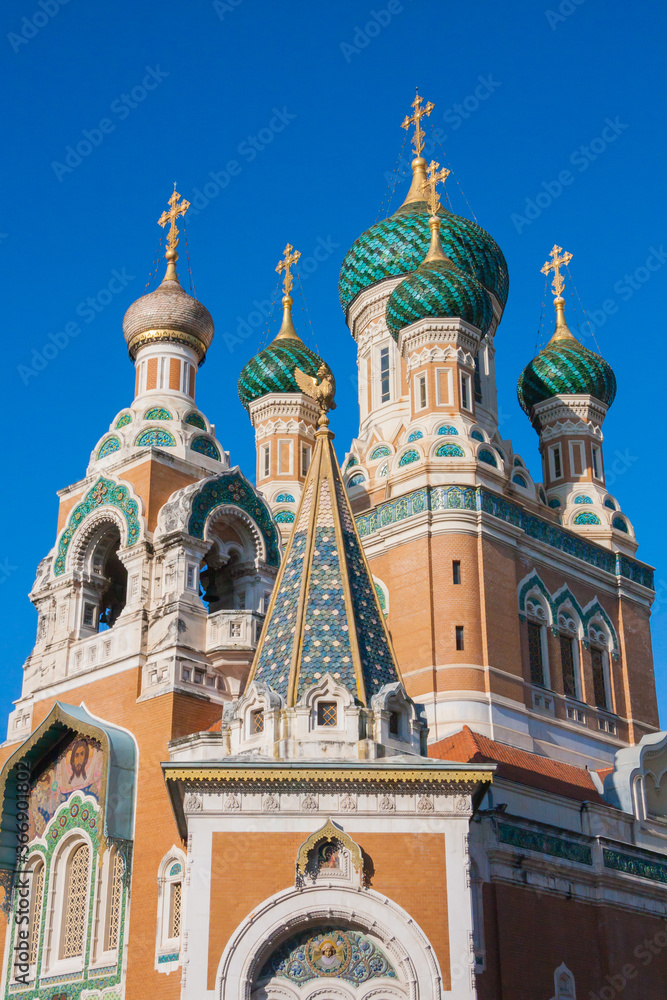 St Nicholas Orthodox Cathedral is a colorful and historic Russian church in Nice, France