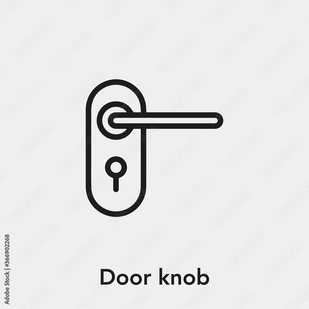 door knob icon vector. Linear style sign for mobile concept and web design. door knob symbol illustration. Pixel vector graphics - Vector. door knob icon vector. Linear style sign for mobile concept and web design. door knob symbol illustration. Pixel vector graphics - Vector.