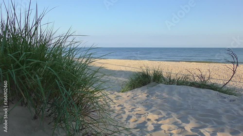 the beach of the Baltic Sea shortly after sunrise4 photo