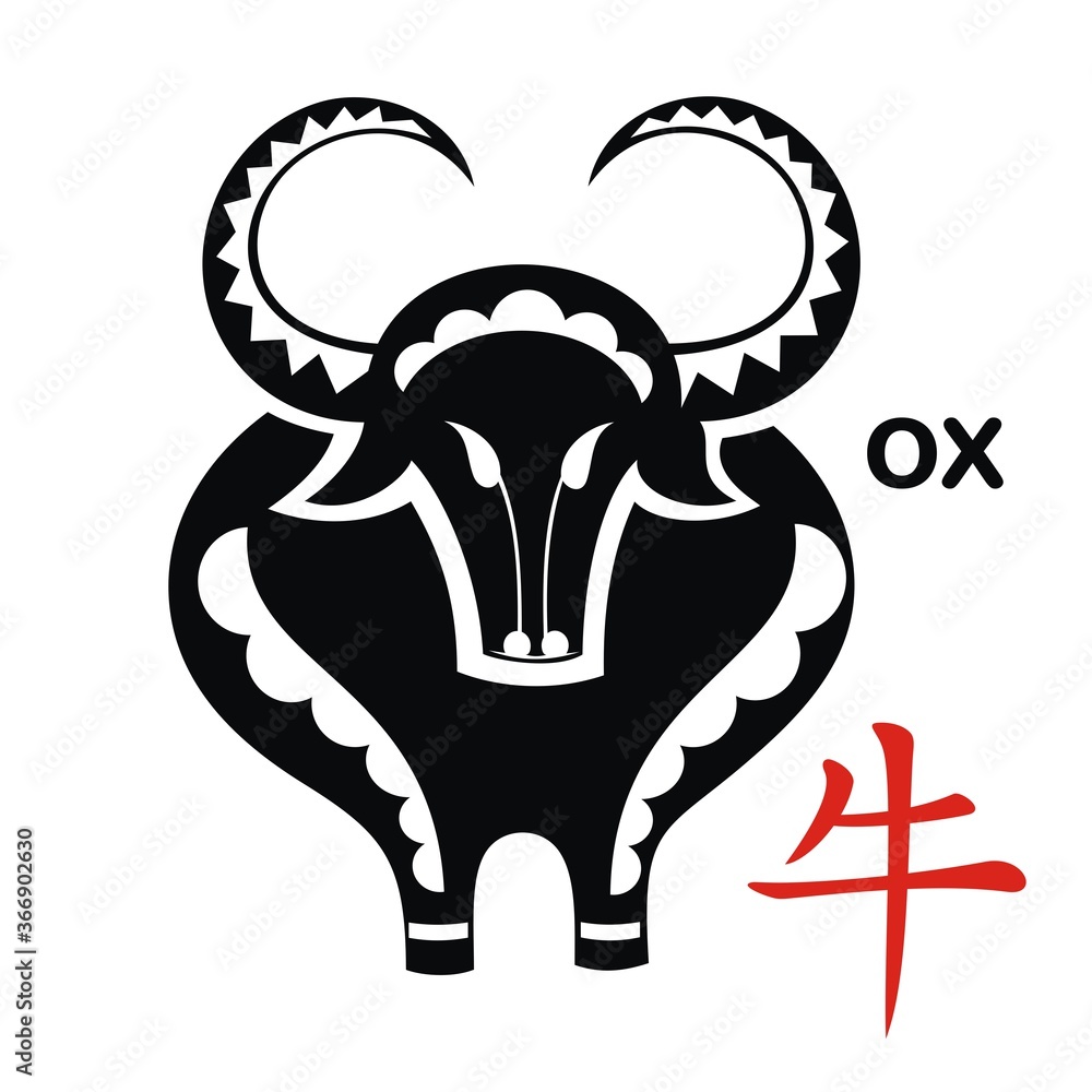 Happy chinese new year 2021, year of ox Happy chinese new year 2021, year of ox