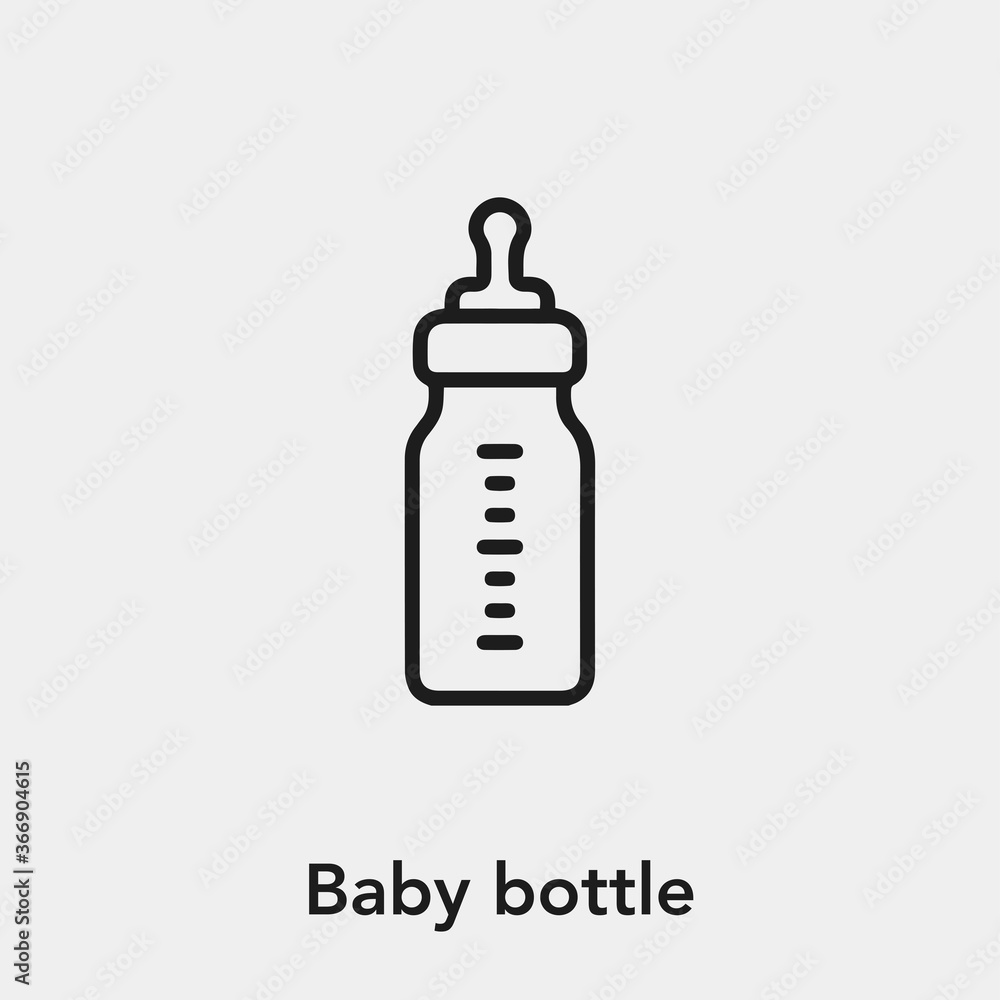 baby bottle icon vector sign symbol baby bottle icon vector sign symbol