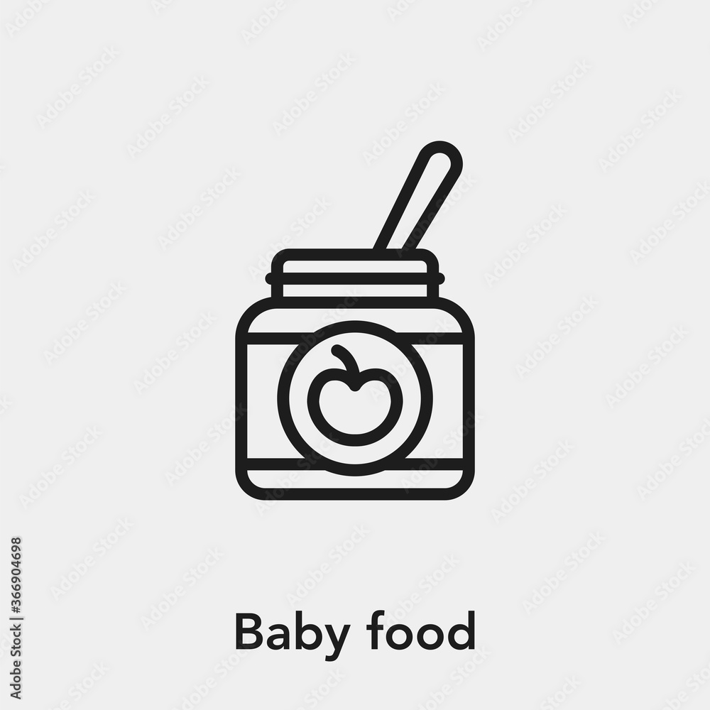 baby food icon vector sign symbol baby food icon vector sign symbol
