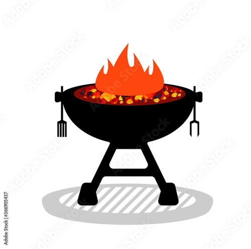 Barbecue BBQ grill icons