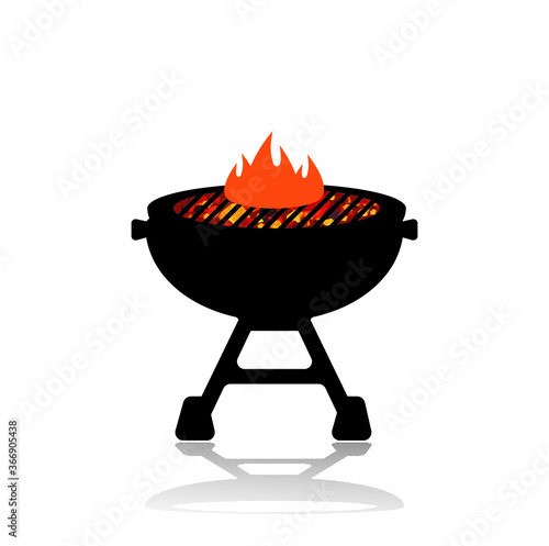 Barbecue BBQ grill icons