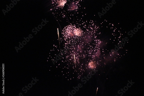 fireworks in the night sky photo