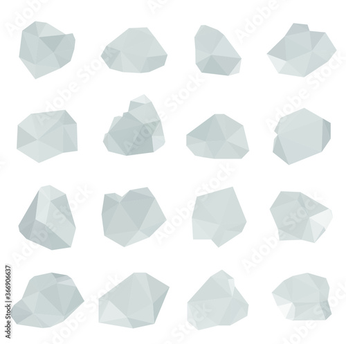 Salt crystal isolated on white