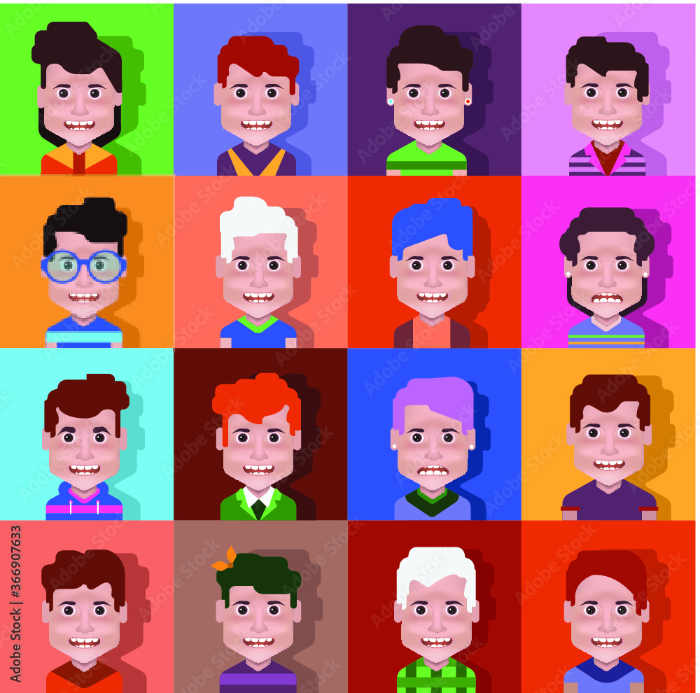 Avatar icon set - High quality line avatars .User avatars, for social network Avatar icon set - High quality line avatars .User avatars, for social network