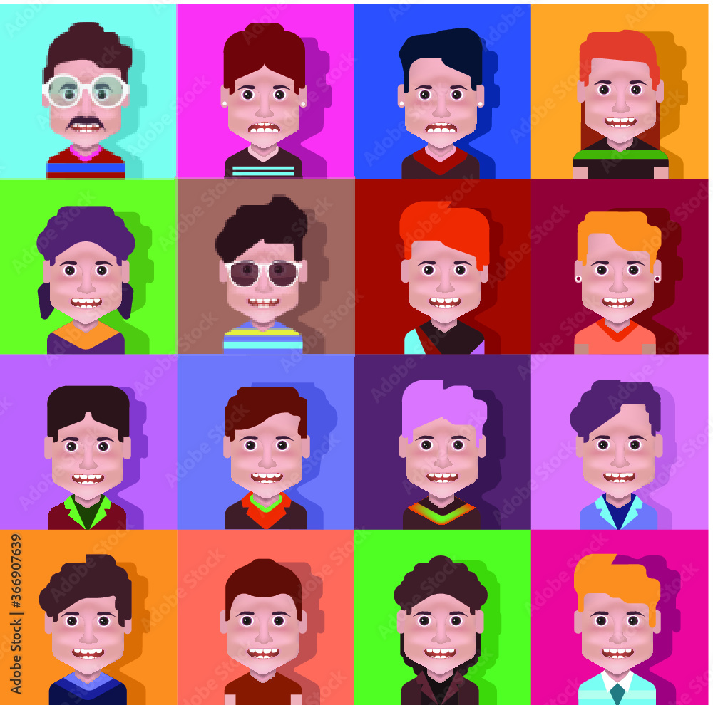 Avatar icon set - High quality line avatars .User avatars, for social network Avatar icon set - High quality line avatars .User avatars, for social network