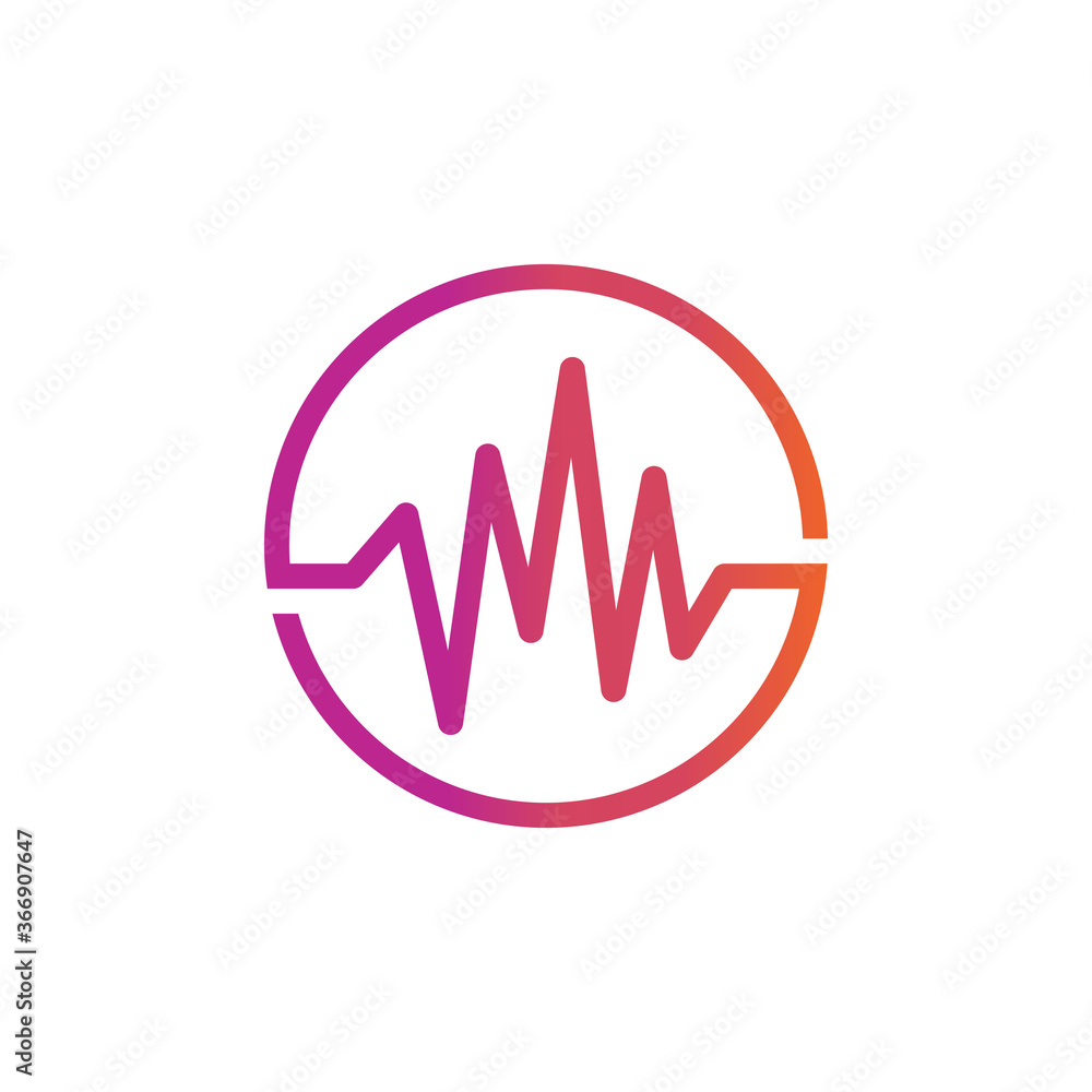 sound wave ilustration logo vector icon sound wave ilustration logo vector icon