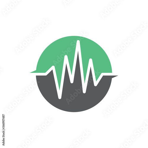 sound wave ilustration logo vector icon