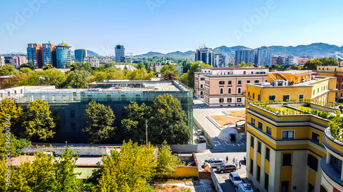Panoramic view of Tirana  Albania