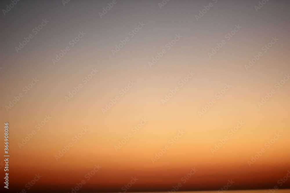 Alanya, TURKEY - August 10, 2013: Travel to Turkey. Sunset at the sea. The sun is leaving the horizon.