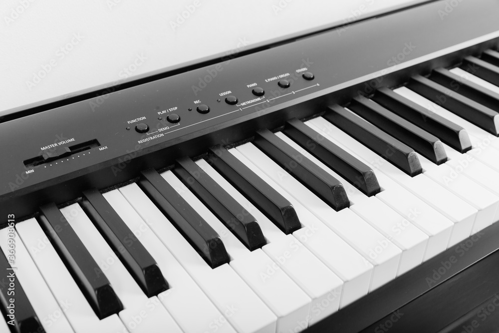Modern Black and White Digital piano Modern Black and White Digital piano