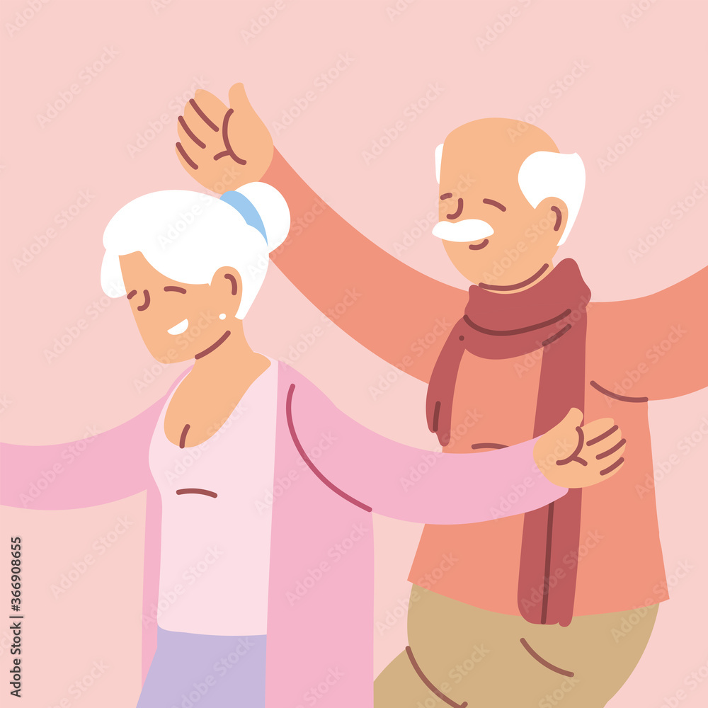happy grandparents day, grandpa and grandma, elderly couple happy grandparents day, grandpa and grandma, elderly couple