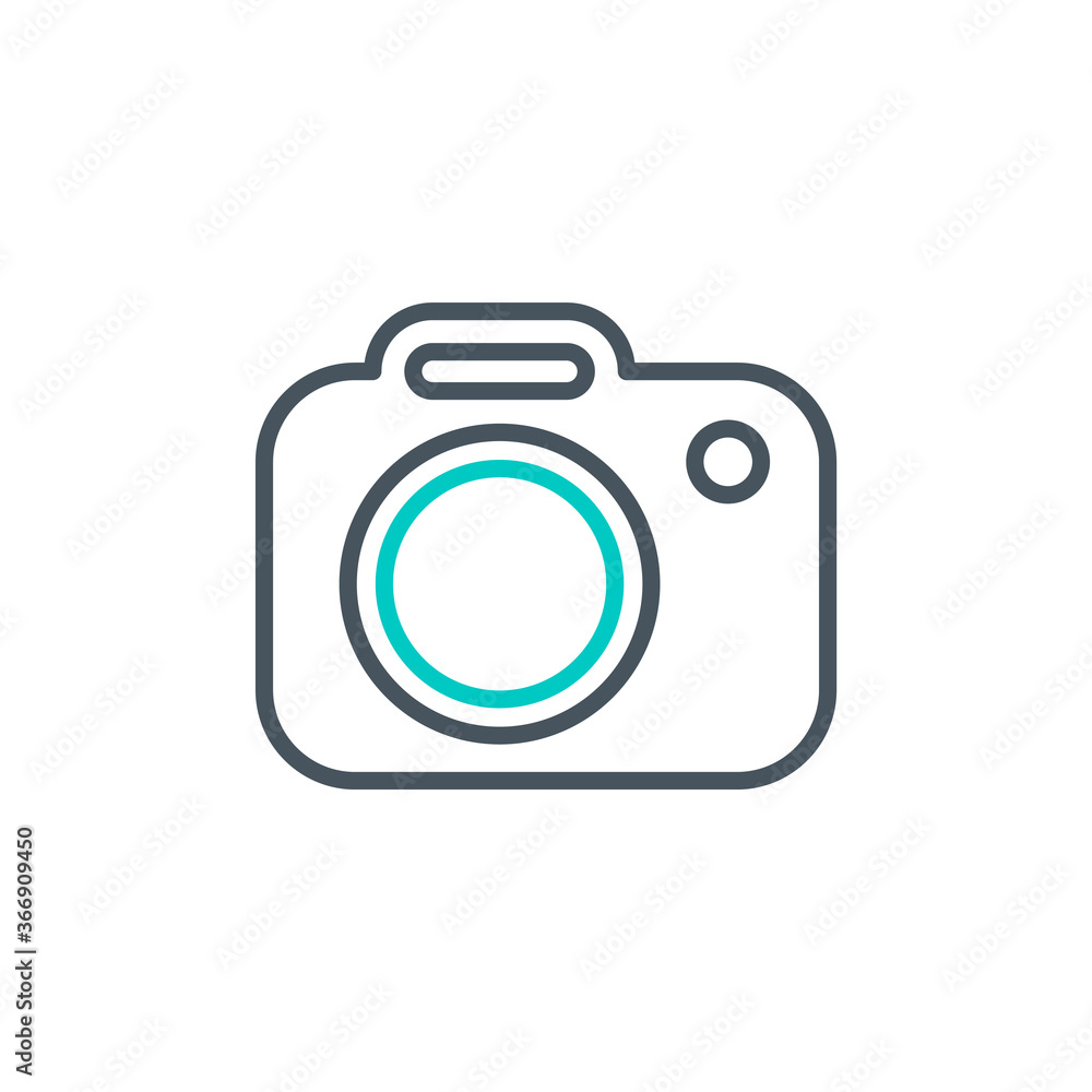 camera photo shoot outline flat icon. Single high quality outline logo symbol for web design or mobile app. Thin line sign design logo. Black and blue icon pictogram isolated on white background camera photo shoot outline flat icon. Single high quality outline logo symbol for web design or mobile app. Thin line sign design logo. Black and blue icon pictogram isolated on white background