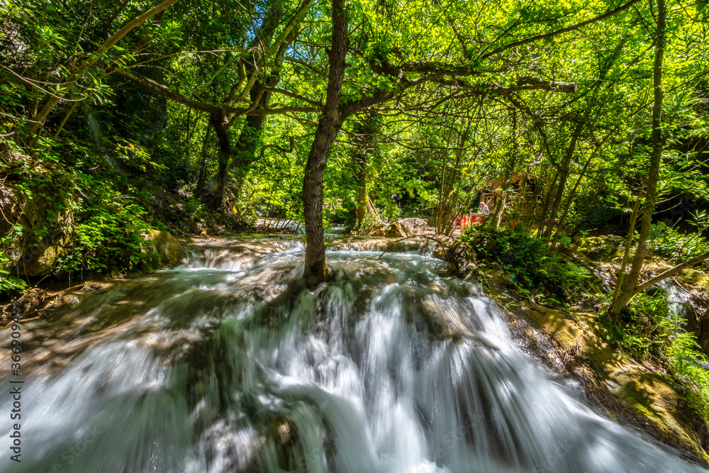 Turgut waterfall in Marmaris Town of Turkey Turgut waterfall in Marmaris Town of Turkey