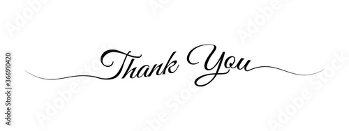 thank you letter calligraphy banner