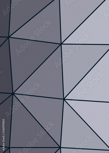 Cool Gray color Abstract color Low-Polygones Generative Art background illustration
