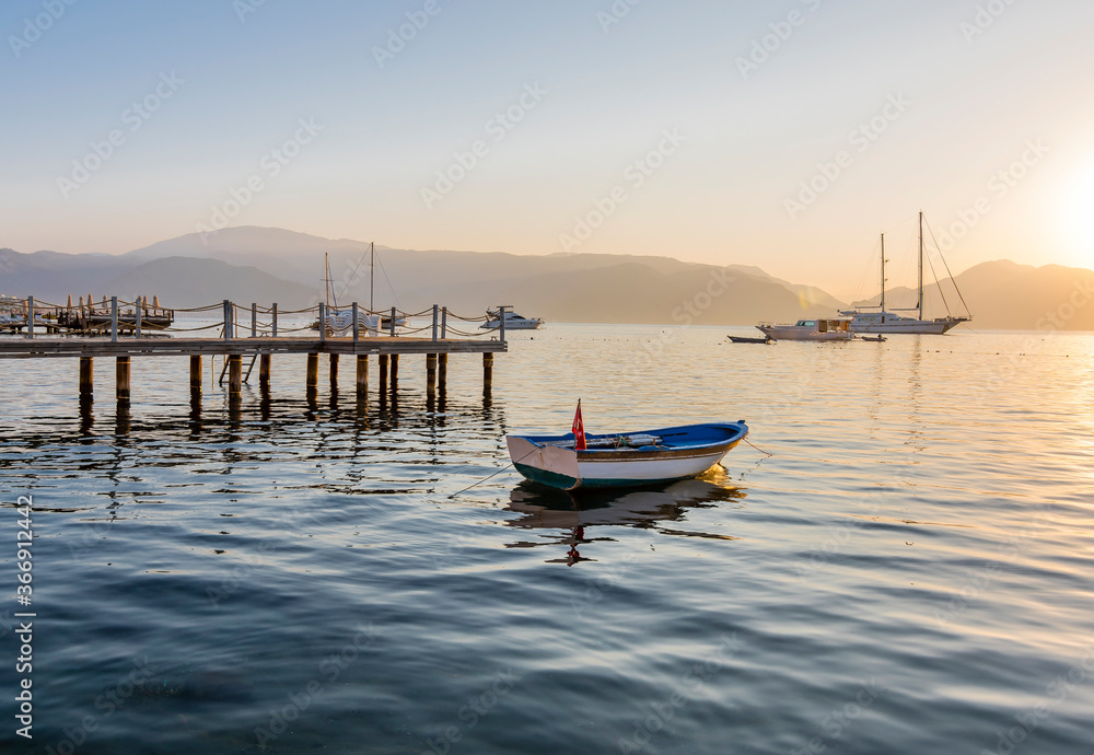 Icmeler Beach in Marmaris Town of Turkey Icmeler Beach in Marmaris Town of Turkey